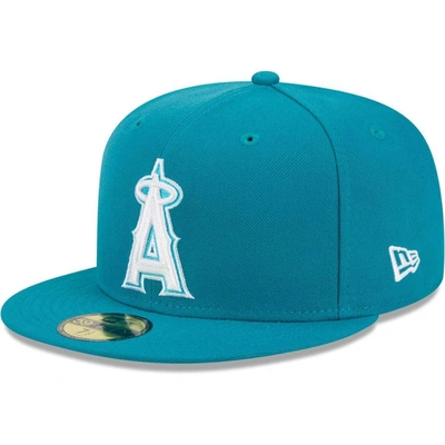 New Era Turquoise Los Angeles Angels 59fifty Fitted Hat