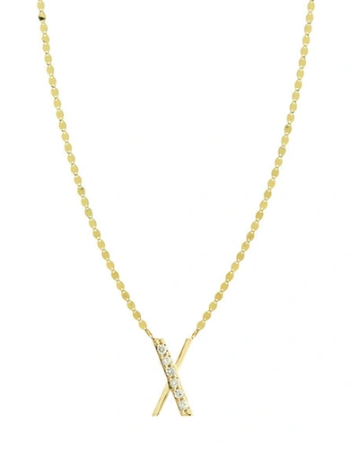 Lana Get Personal Initial Pendant Necklace With Diamonds In X