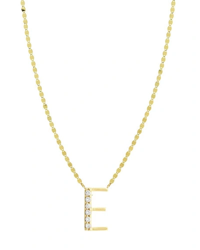 Lana Get Personal Initial Pendant Necklace With Diamonds In E