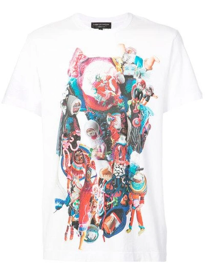 Comme Des Garçons Homme Deux Graphic Print T In White