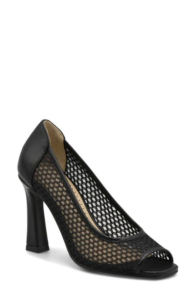 Adrienne Vittadini Gelena Peep Toe Pump In Black