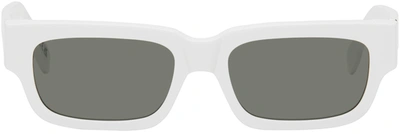 Retrosuperfuture White Roma Sunglasses
