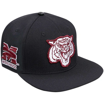 Pro Standard Black Morehouse College Maroon Tigers Arch Over Logo Evergreen Snapback Hat