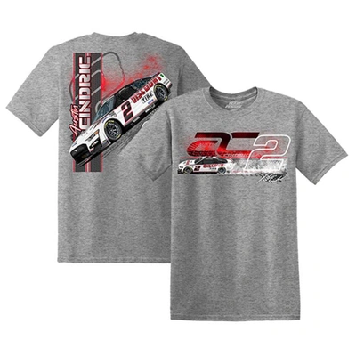 Team Penske Men's  Heather Grey Austin Cindric 2023 #2 Discount Tire T-shirt