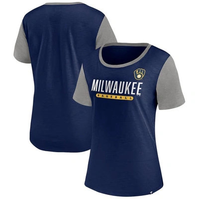 Fanatics Branded Navy Milwaukee Brewers Mound T-shirt