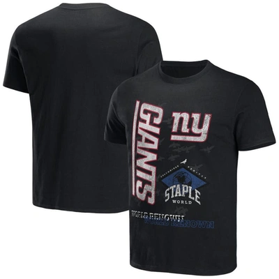 Staple Nfl X  Black New York Giants World Renowned T-shirt