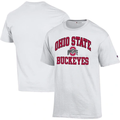 Champion White Ohio State Buckeyes High Motor T-shirt