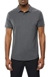 Cuts Trim Fit Cotton Blend Polo In Graphite