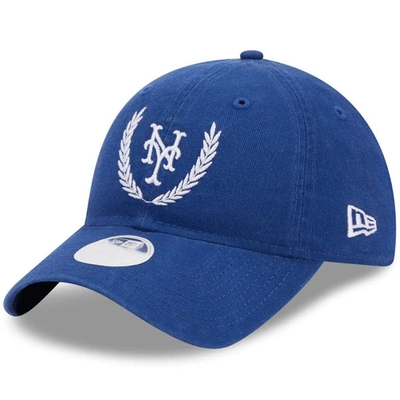 New Era Royal New York Mets Leaves 9twenty Adjustable Hat