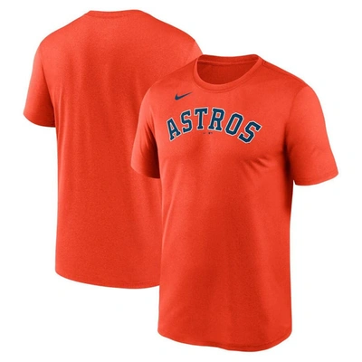 Nike Orange Houston Astros New Legend Wordmark T-shirt