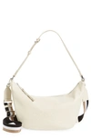 Hugo Boss Large Addison Shoulder Bag In Open White