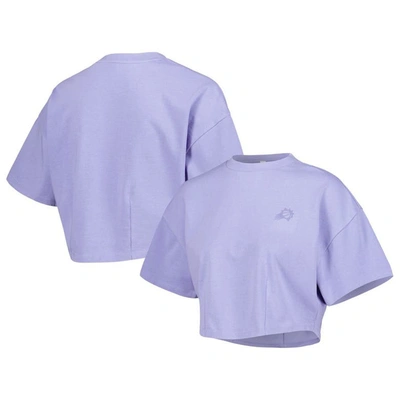 Lusso Purple Phoenix Suns Nola Faded Tonal Cropped T-shirt