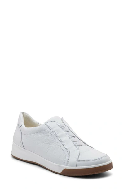 Ara Rei Slip-on Sneaker In White Calf
