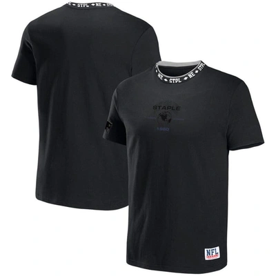 Staple Nfl X  Black New England Patriots Globe T-shirt