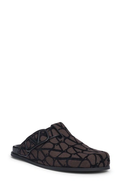 【VALENTINO】TOILE ICONOGRAPHE SABOTS Valentino Garavani Toile Iconographe Vlogo Sabot In