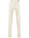 Pt01 Slim Fit Trousers In Nude & Neutrals