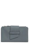 Allsaints Ray Leather Wallet In Alfar Blue