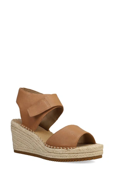 Eileen Fisher Weslia Espadrille Wedge Sandal In Honey