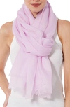 Vince Lightweight Cashmere Scarf In Petal Nectar