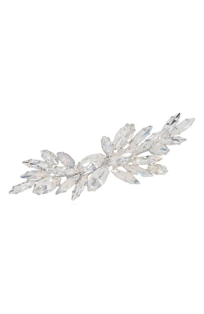 Brides And Hairpins Brides & Hairpins Monet Opal & Swarovski Crystal Clip In Silver