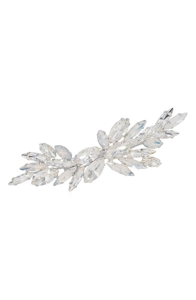 Brides And Hairpins Monet Opal & Swarovski Crystal Clip In Silver