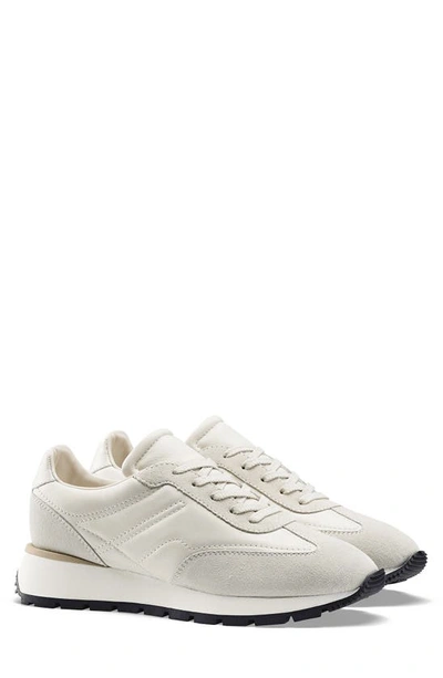 Koio Retro Runner Leather Trainer In Cloud