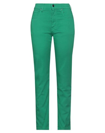 Jacob Cohёn Woman Jeans Turquoise Size 30 Cotton, Elastomultiester, Elastane, Polyester In Blue