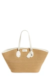 Hugo Boss Ivy Tote In Beige/ White