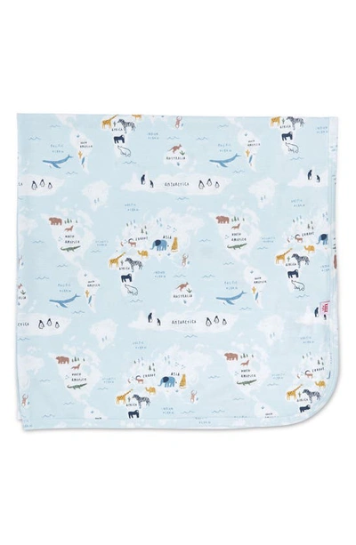 Magnetic Me Sea The World Swaddle Blanket In Blue