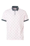 Abacus Dower Pineapple Golf Polo In Light Pink