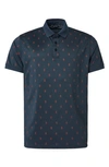Abacus Dower Pineapple Golf Polo In Navy