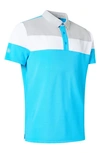Abacus Berrow Colorblock Golf Polo In Breeze