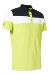 Abacus Berrow Colorblock Golf Polo In Lemonade