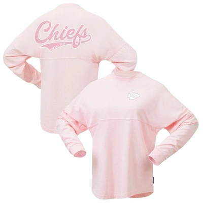 Fanatics Branded Pink Kansas City Chiefs Millennial Spirit Jersey T-shirt