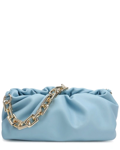Tiffany & Fred Sheepskin Leather Pouch In Blue
