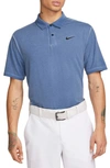 Nike Men's Dri-fit Tour Washed Golf Polo In Blue