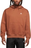 Nike Unisex  Acg Therma-fit Fleece Pullover Hoodie In Brown