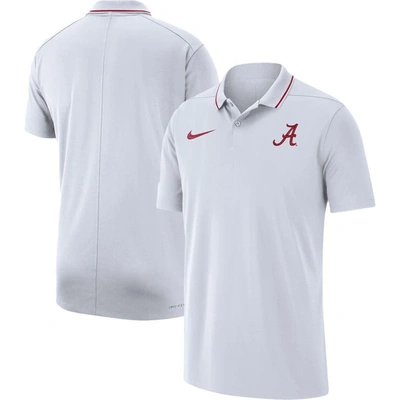 Nike Alabama  Men's Dri-fit College Coaches Polo In White