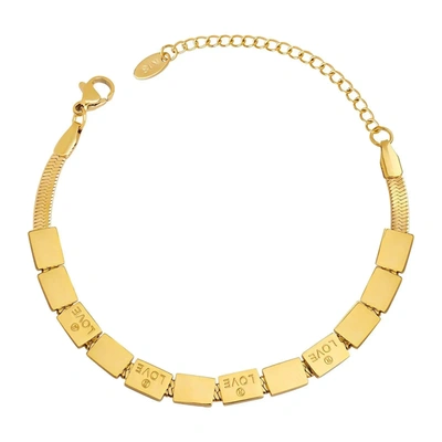 Akalia Love 18k Gold Plated Bracelet