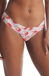 Hanky Panky Printed Daily Lace™ Low Rise Thong Abundance Sale In Multicolor