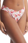 Hanky Panky Printed Daily Lace™ Original Rise Thong In Multicolor