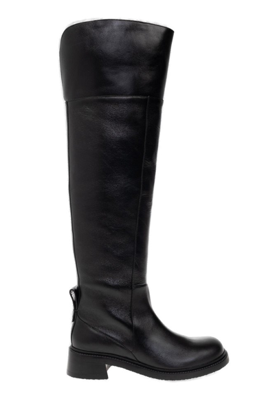 See By Chloé Bonni Suede Over-the-knee Boots In Black