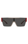 Burberry 38mm Shield Sunglasses In Beige
