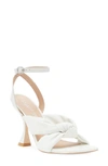 Stuart Weitzman Playa Ankle Strap 100 Knot Sandal In White.