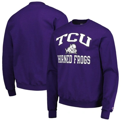 Champion Purple Tcu Horned Frogs High Motor Pullover Sweatshirt