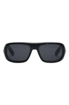 Dior Lady 59mm Square Sunglasses In Shiny Black / Smoke