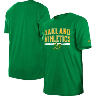 New Era Green Oakland Athletics Batting Practice T-shirt