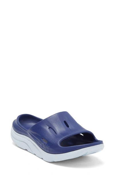 Hoka Kids' Ora Recovery Slide In Blue