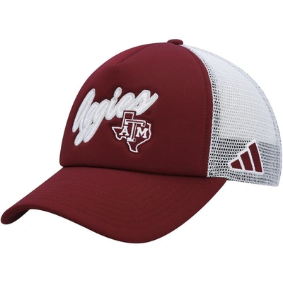 Adidas Originals Men's Adidas Maroon Texas A&m Aggies Script Trucker Snapback Hat