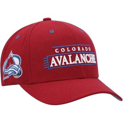 Mitchell & Ness Men's  Burgundy Colourado Avalanche Lofi Pro Snapback Hat